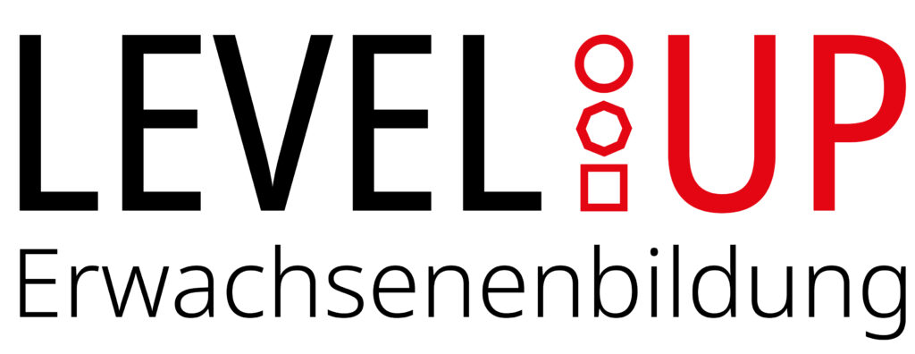 Logo: LevelUP-Erwachsenenbildung