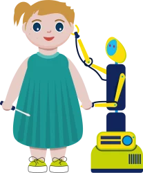 LiZ IT!-Girl mit Roboter